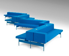 Шведский бренд Offecct предлагает диван с розетками