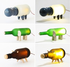 Эти забавные… светильники из бутылок