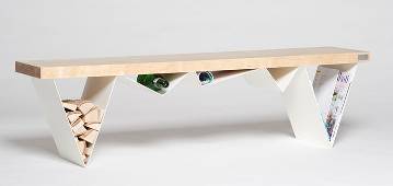 Горы вверх тормашками – скамья Mägi Bench